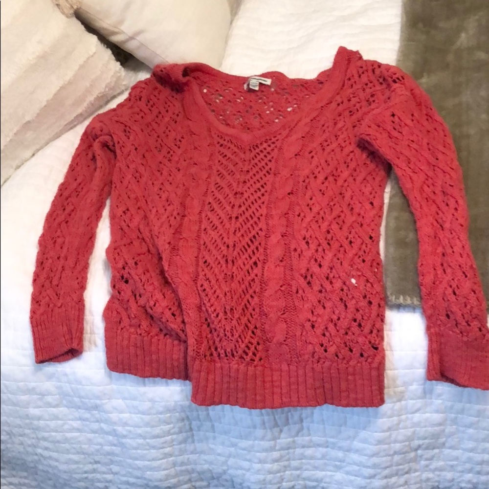 American eagle pink sweater